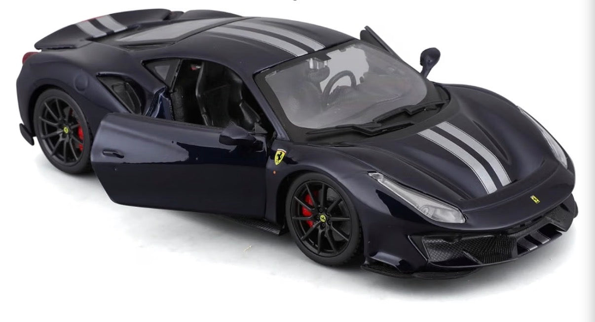 1/24 Ferrari 488 Pista dark blue by Bburago